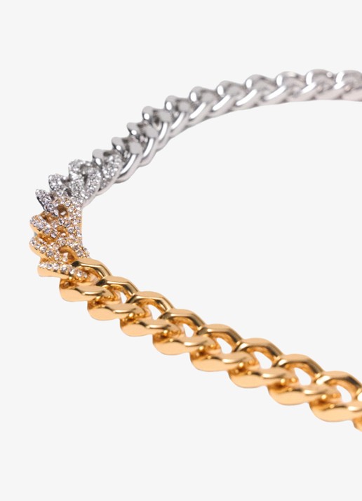 Maje Schakelketting met zirkonia - detail 4 multicolor
