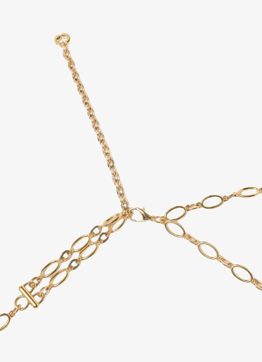 Maje Schakelriem met bedels - detail 5 goud