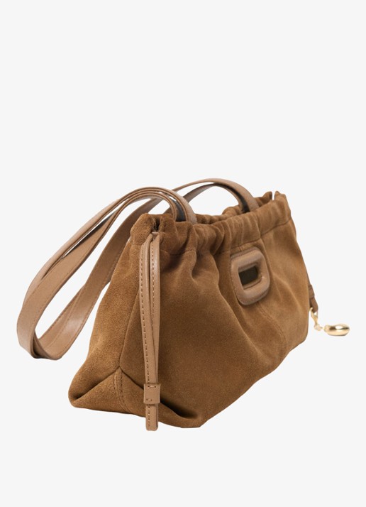 Maje Schoudertas met hanger - detail 4 camel