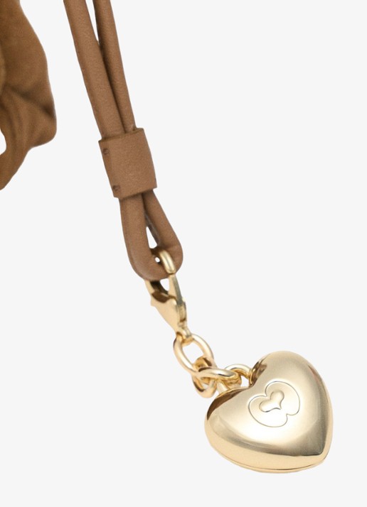 Maje Schoudertas met hanger - detail 7 camel