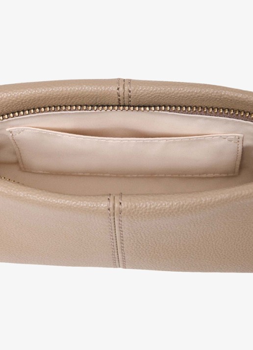 Maje Schoudertas met tasbedel - detail 6 beige