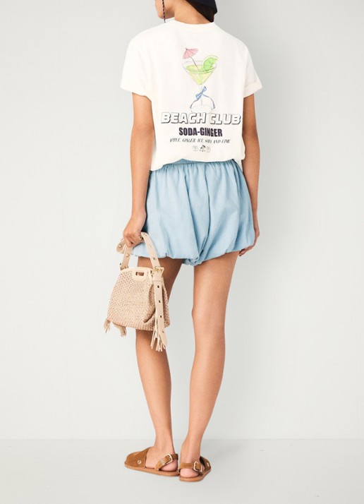 Maje Timocktaila T-shirt met logo- en backprint - achterkant 5 wit
