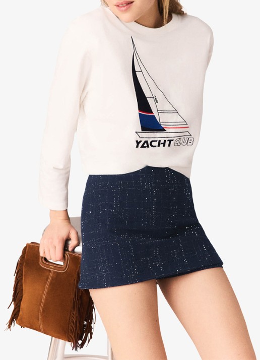 Maje Tiyacht longsleeve met print