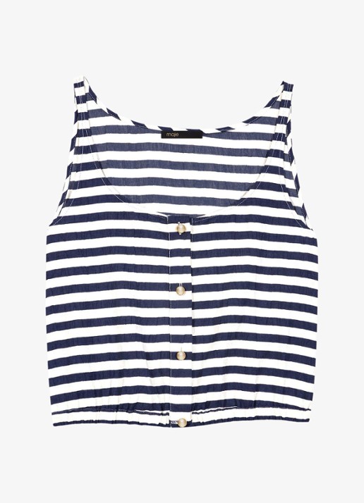 Maje Top met streepprint