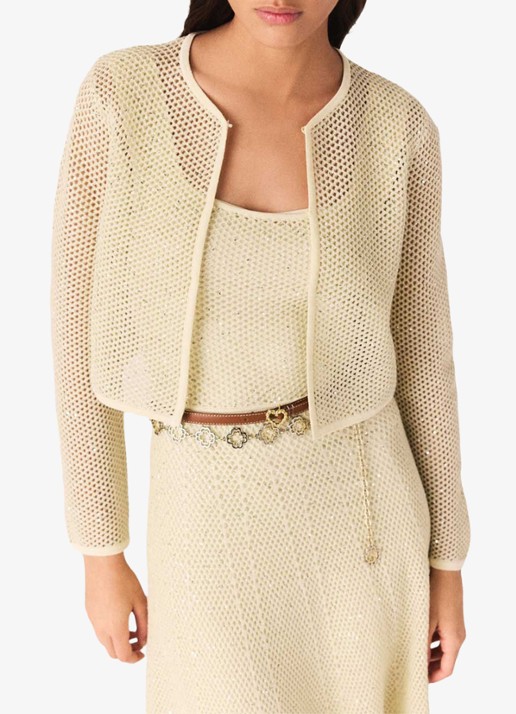 Maje Vest met pailletten