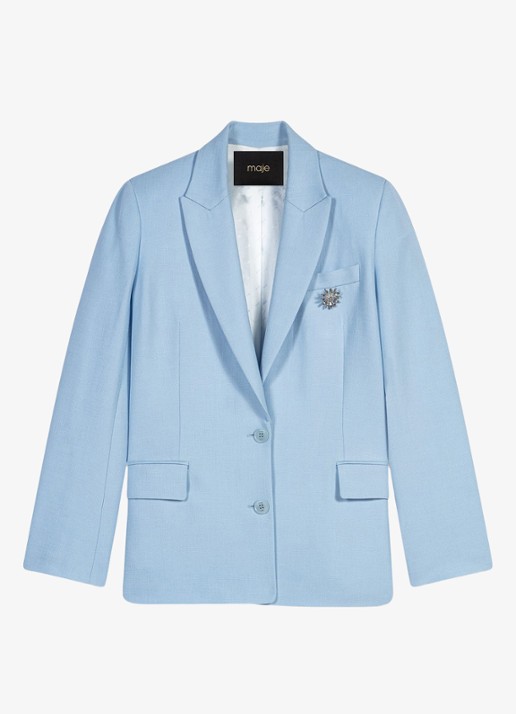Maje Vigalue blazer met klepzakken
