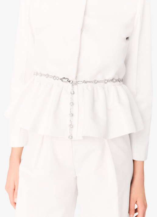 Maje Vipalace blazer met peplum  - detail 5 wit