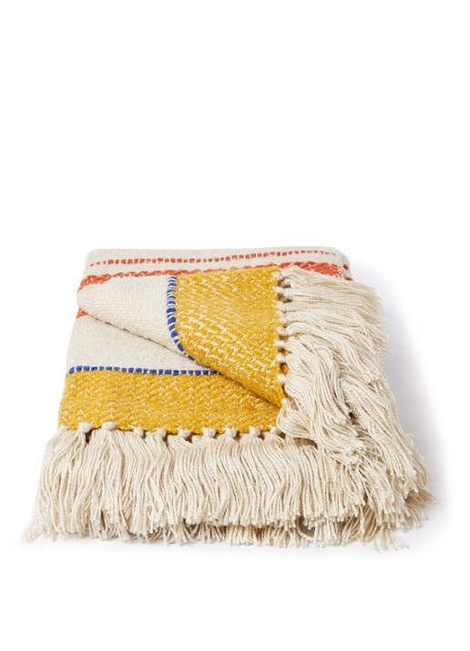 Malagoon Bouclé Miracle plaid van wolblend 125 x 172 cm