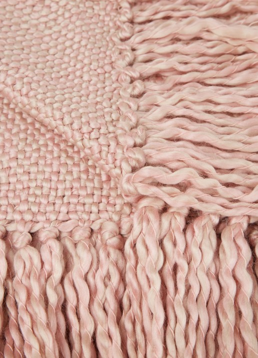 Malagoon Marble plaid 125 x 150 cm - detail 3 roze