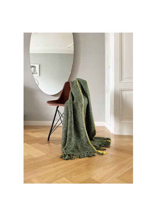 Malagoon Olive plaid  - voorkant 2 olijfgroen
