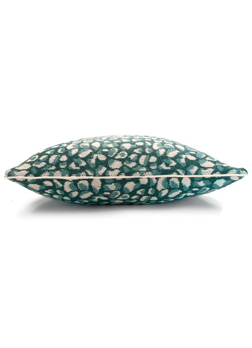 Malagoon Primitive Dot sierkussen 50 x 50 cm - achterkant 3 groen