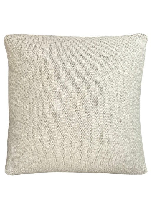 Malagoon Solid Knitted sierkussen 50 x 50 cm - achterkant 2 bruin