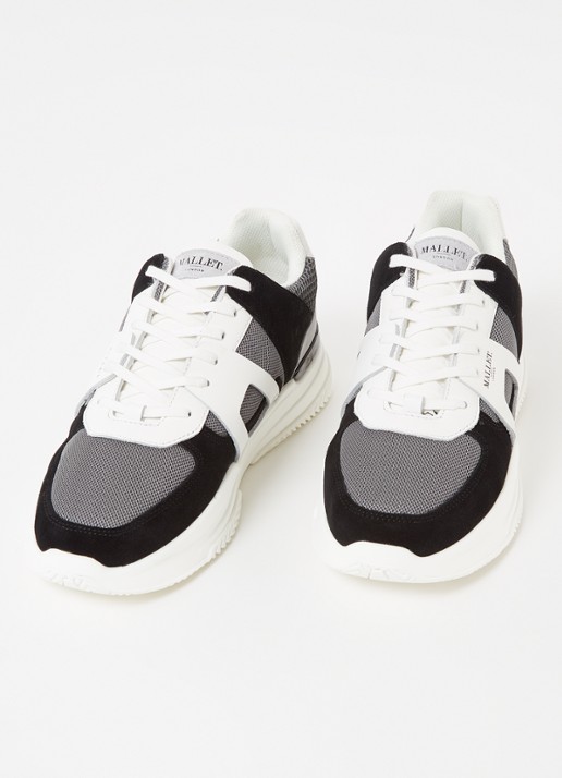 Mallet Marquess sneaker met suède details - detail 2 grijs