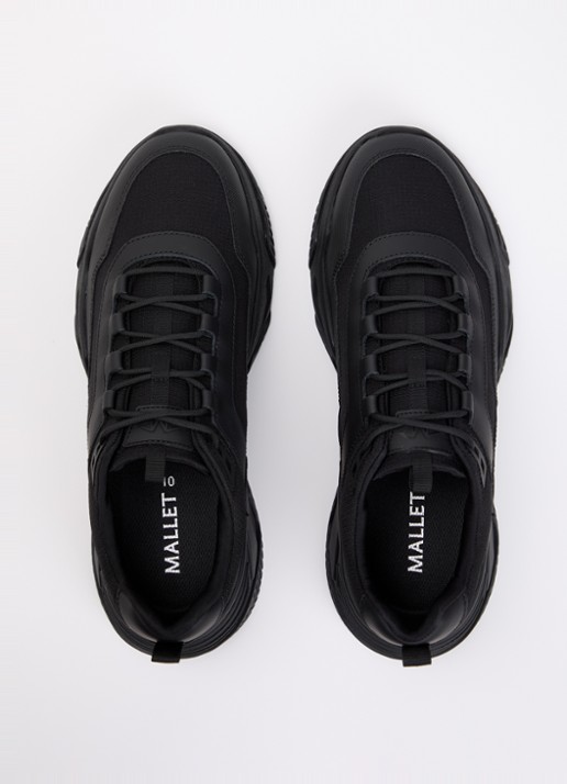 Mallet Odessy sneakers met leren details  - detail 4 zwart