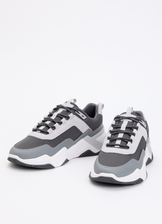 Mallet Odessy sneakers met leren details  - detail 3 antraciet