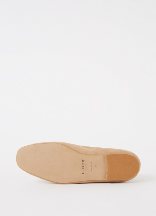 Mamba ballerina van suède - detail 4 beige