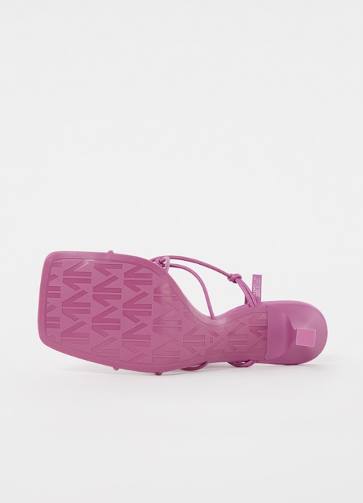 Mango Clara sandalette met knoopdetail - detail 5 roze