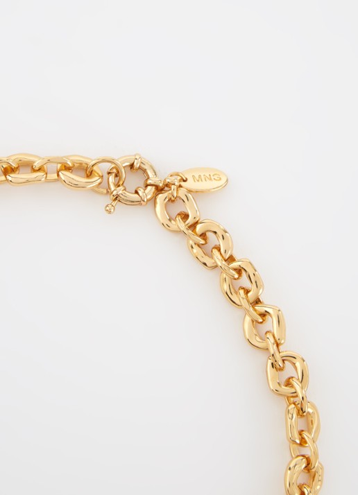 Mango Marie schakelketting - detail goud