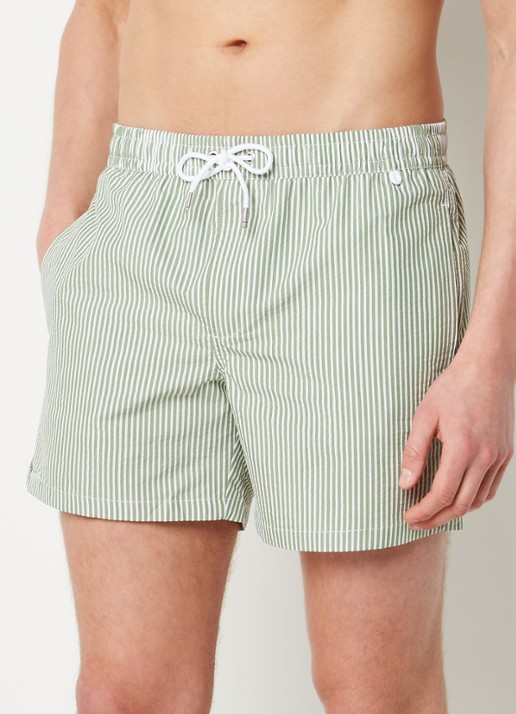 Mango Seer zwemshorts met streepprint - detail 4 groen