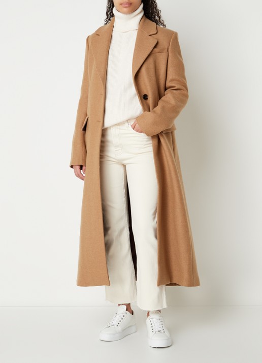 Mango WOMAN-COAT .-- LINDA - voorkant 2 camel