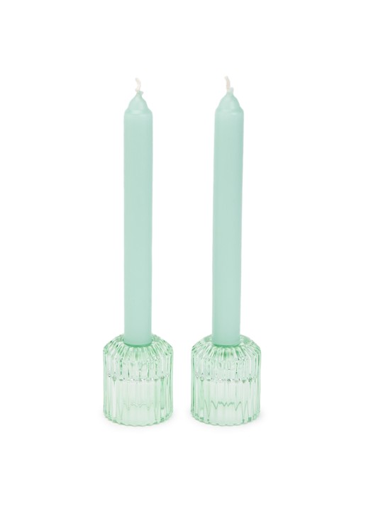 Mano Atelier Dinerkaars met houder set van 2  - voorkant lichtgroen