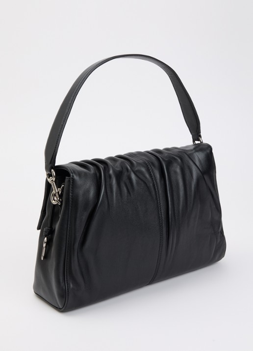 Marc Jacobs Christina schoudertas van lamsleer met afneembare schouderriem - achterkant 5 zwart