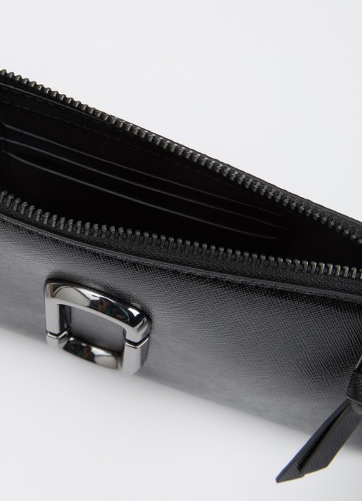 Marc Jacobs Le Pochette schoudertas van leer met afneembare schouderriem  - detail 2 zwart