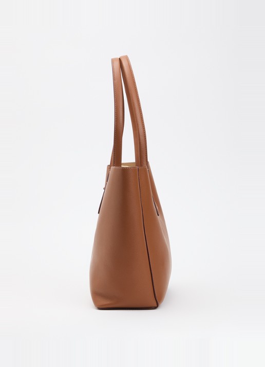 Marc Jacobs Pop J Marc Work shopper van leer met 13 inch laptopvak - detail 2 cognac