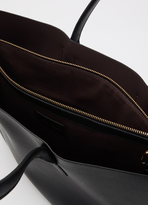 Marc Jacobs Pop J Marc Work shopper van leer met 13 inch laptopvak - detail 2 zwart