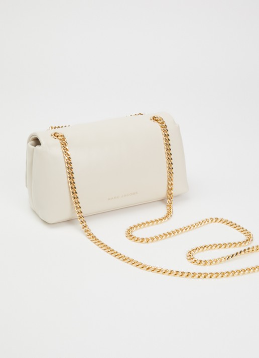 Marc Jacobs Scene Chain Mini schoudertas van lamsleer - achterkant 6 ivoor