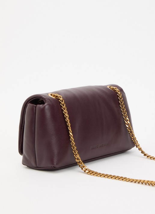 Marc Jacobs Scene Chain Mini schoudertas van lamsleer - achterkant 6 aubergine