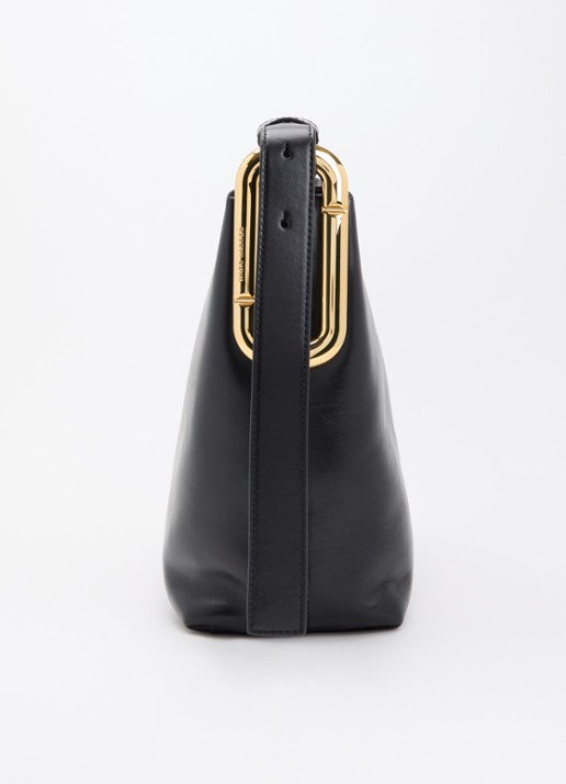 Marc Jacobs Scene Large schoudertas van leer met verstelbare schouderriem - detail 2 zwart