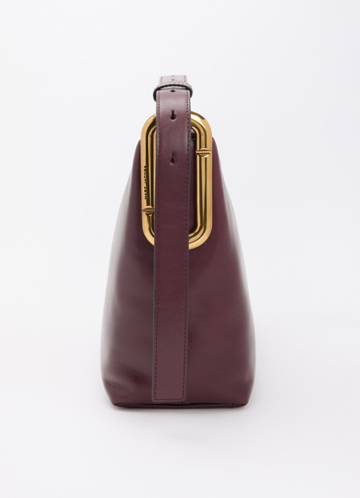 Marc Jacobs Scene Large schoudertas van leer met verstelbare schouderriem - detail 3 bordeauxrood