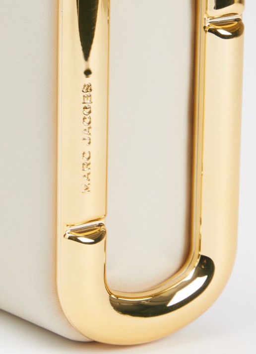 Marc Jacobs Scene Small schoudertas van leer met verstelbare schouderriem - detail 6 creme