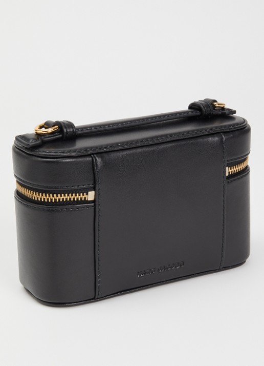 Marc Jacobs Scene Vanity handtas van leer met afneembare schouderriem - achterkant zwart