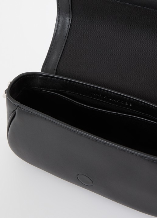 Marc Jacobs Small schoudertas van leer met afneembare schouderriem - detail 5 zwart