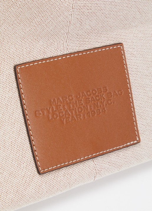 Marc Jacobs The Belted Sack shopper van canvas met leren details - detail 4 camel