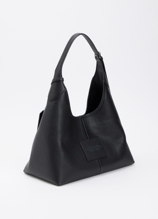 Marc Jacobs The Belted Sack shopper van leer met verstelbare schouderriem - achterkant 6 zwart