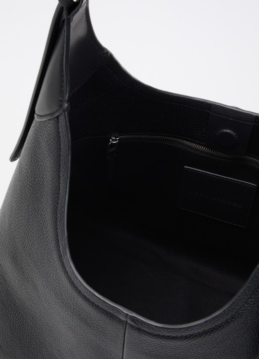 Marc Jacobs The Belted Sack shopper van leer met verstelbare schouderriem - detail 2 zwart