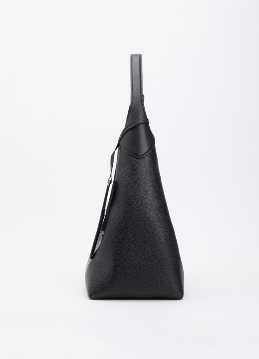 Marc Jacobs The Belted Sack shopper van leer met verstelbare schouderriem - detail 3 zwart