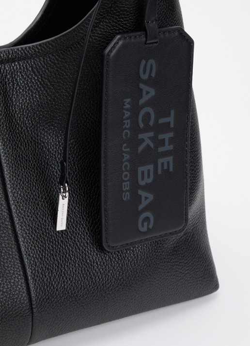 Marc Jacobs The Belted Sack shopper van leer met verstelbare schouderriem - detail 4 zwart