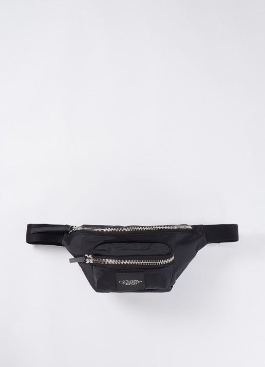 Marc Jacobs The Biker heuptas met logo - voorkant 2 zwart