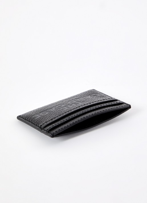 Marc Jacobs The Card Case pasjeshouder van leer met logo - detail 2 zwart