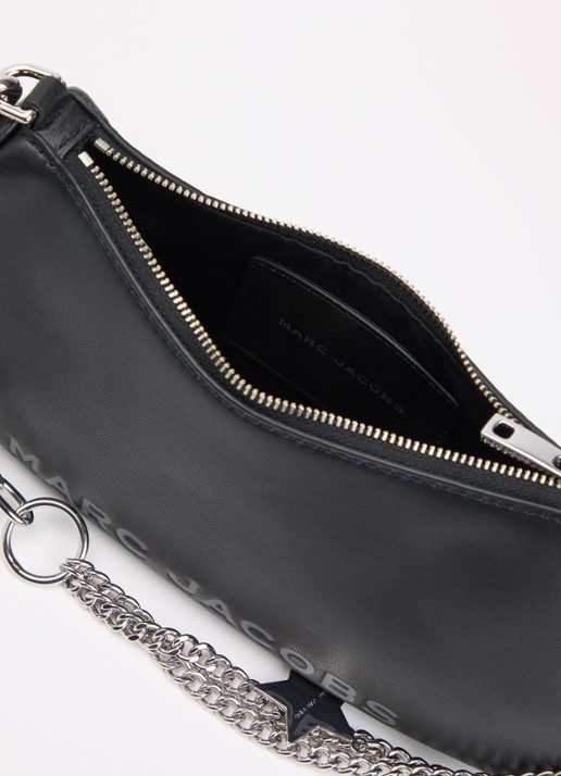 Marc Jacobs The charm schoudertas van leer met afneembare schouderriem - detail 3 zwart