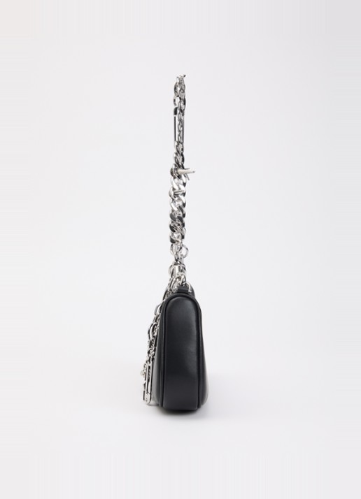 Marc Jacobs The charm schoudertas van leer met afneembare schouderriem - detail 4 zwart