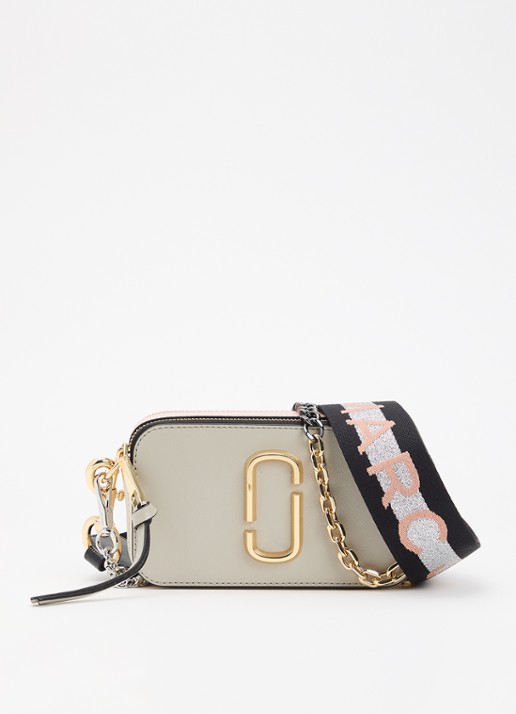 Marc Jacobs The Colourblock Chain Snapshot crossbody tas van leer met afneembare schouderriem