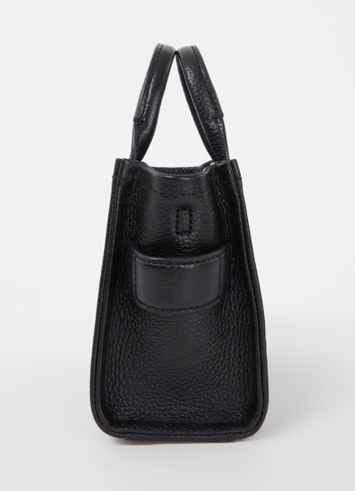 Marc Jacobs The Crossbody Tote handtas van leer - detail 2 zwart