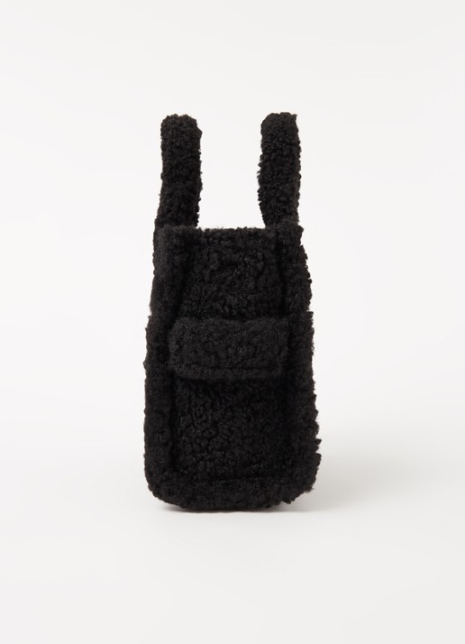 Marc Jacobs The Crossbody Tote handtas van teddy  - detail 4 zwart