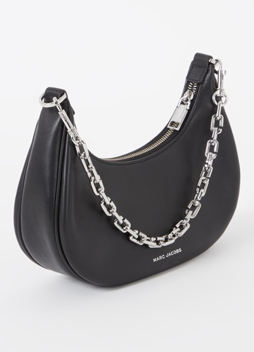 Marc Jacobs The Curve schoudertas van leer - achterkant 7 zwart