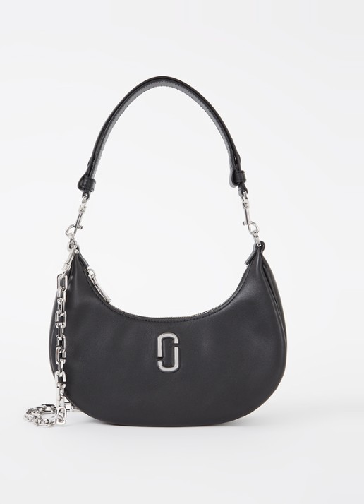 Marc Jacobs The Curve schoudertas van leer - voorkant zwart